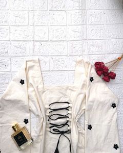 Corset Back Festive Kurti 🖤🦢