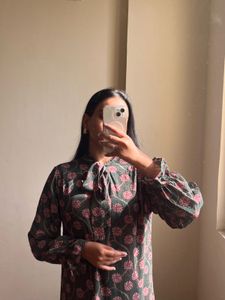 Floral Print Ruffle Dress