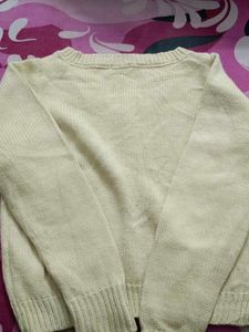 Cream Cable Knit Sweater