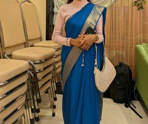 Blue Mysore Silk Saree