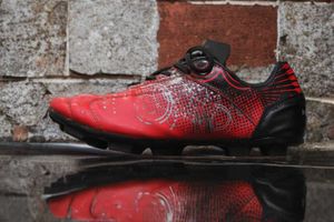 Red &amp; Black Soccer Cleats