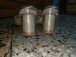 Gold Heeled Mules