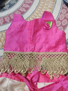 Girls&#39; Pink Embroidered Outfit