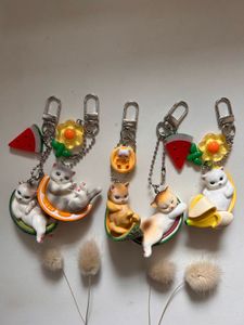 Fruit Cat Keychain ✨