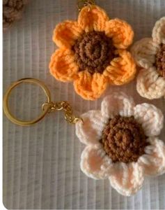 Crochet Flower Keychain(Any One)
