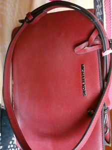 Michael Kors Red Tote Bag