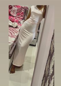 Pink Bodycon Maxi Dress (free Gift Included)