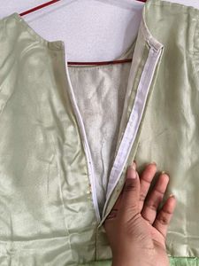 Light Green Kids Sleeveless Frock