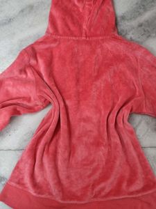 Authentic Juicy Couture Pink Velour Zip Hoodie
