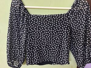 Polka Dot Crop Top