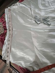 Satin Lahenga Silver Grey (Totly New) size Issues