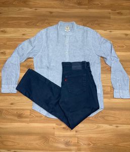 Men's Shirt & Jeans Set