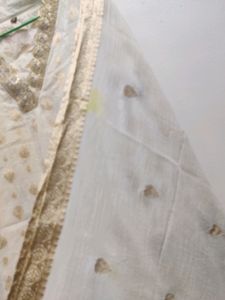 Off-white Party Wear Top And Duppataas