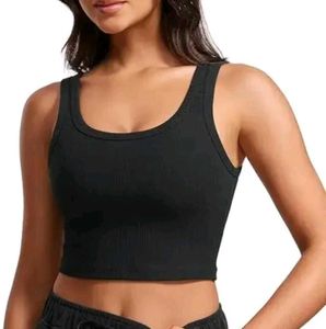 Ribbed Black Tank Top
