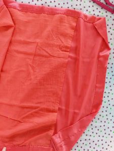 Elegant Satin  Peach Suit Set