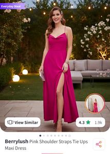 Elegant Pink Maxi Dress