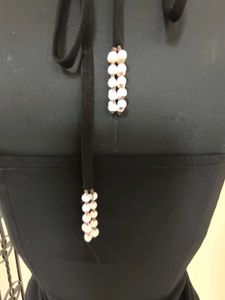 Black Embellished Tank Top