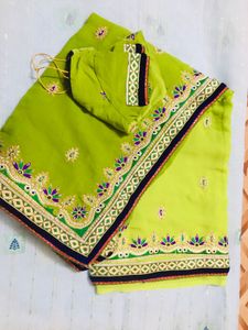 heavy work saree