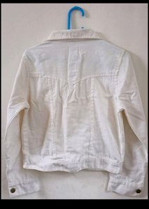 White Denim Overcoat