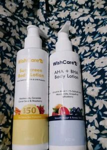 Wishcare Detan Combo - Sunscreen SPF 50 &amp; 10% AHA