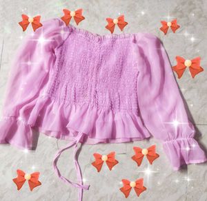 Trendy Pink Off-Shoulder Top | Boho Vibe &amp; Comfy