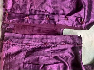 Purple Color Silk Blouse,Read Description
