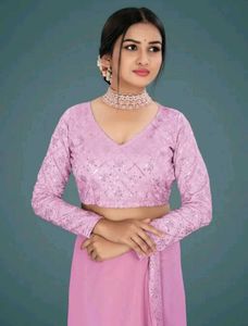 Elegant Pink Saree