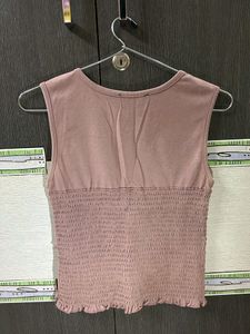 Crop Top With Stretchable Pattern