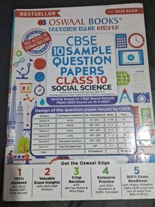 Sample Question Paper Class 10 CBSE Of Social Sci