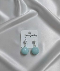 CZ Diamond Stud Ball Drop Earrings for Women