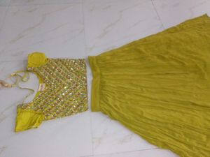 Mustard Colour Lehenga