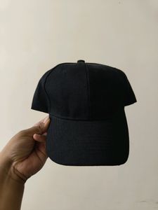 Plain Black Cap