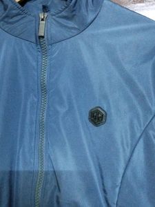 Blue Zip-Up Jacket