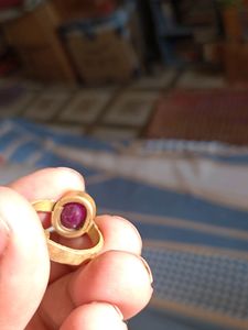 NATURAL RUBY IN PANCHDHATU RING