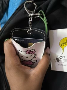 Hello Kitty Card Holder Keychain