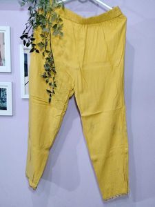 Yellow Cotton Kurta Set
