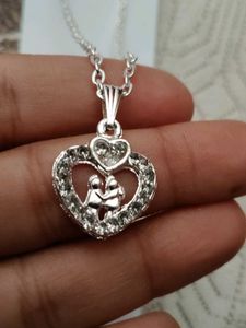 Silver Heart Pendant Necklace