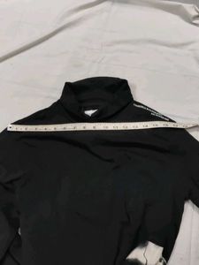 Graphic Print Turtleneck Tee