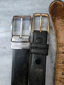Two Old Leather Belts