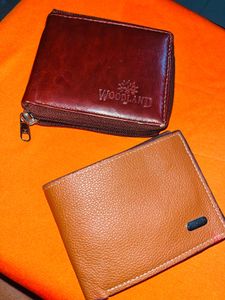 Woodland Leather Wallets - Set of 2