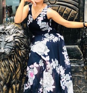Beautiful Floral Print Fit &amp; Flare Dress