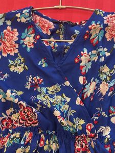 ONLY Floral Print Wrap Top