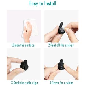 6 Pcs-Multi functional Hand Shape Wall Clip Hanger Keys Cable Holder ,thumb hook