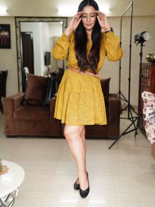 Mustard Yellow Dress From Marks & Spencer