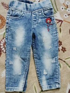 Cute Distressed Denim Jeans