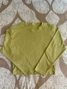 Olive Green Long Sleeve Top