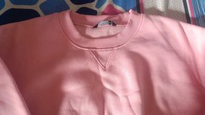 Pink Cropped Sweatshirt
