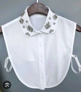 Embellished Collar Top