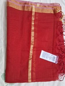 Red Banarsi New Dupatta 2.30mtr Full