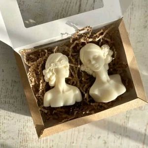 Unique Woman Bust Candle Set